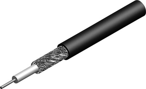 Telegärtner L01001B0001 Koaxiális vezeték Külső átmérő: 6.15 mm RG59 75 Ω Fekete méteráru
