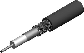 Telegärtner L01021B0017 Koaxiális vezeték Külső átmérő: 6.10 mm Low Loss 240 50 Ω Fekete méteráru
