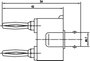 Telegärtner J01008A0620 Mérőadapter BNC aljzat - lamellás dugó, 4 mm, lamellás dugó, 4 mm Fekete, Ez 2. bélyegkép