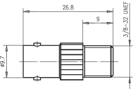 Telegärtner J01008A0021 J01008A0021 Koax csatlakozó BNC aljzat - F alj 1 db 2. kép
