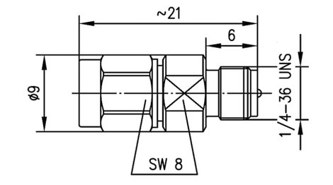 Telegärtner J01155R0085 J01155R0085 Koax csatlakozó SMA dugó - SMA-Reverse alj 1 db 2. kép
