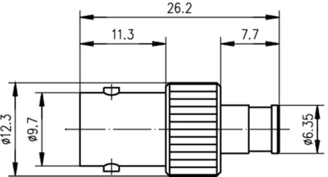 Telegärtner J01008F0013 J01008F0013 Koax csatlakozó BNC aljzat - SMB alj 1 db 2. kép