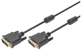 Digitus DVI Csatlakozókábel DVI-D 24+1 pólusú Csatlakozódugó, DVI-D 24+1 pólusú Csatlakozódugó 2.00 