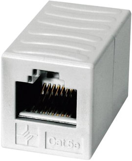 Telegärtner RJ45 Hálózat Átalakító CAT 5e [1x RJ45 alj - 1x RJ45 alj] Alpesi fehér