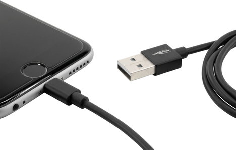 Ansmann Apple iPad/iPhone/iPod Töltőkábel [1x USB 2.0 dugó, A típus - 1x Apple Dock dugó Lightning]  3. kép