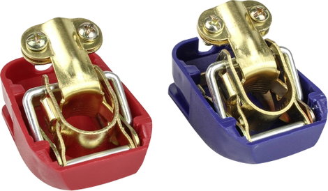 Calima 46007 Batterie Schnellverbinder Akkumulátor gyorscsatlakozó Mínusz pólus, Plusz pólus Rugós c 3. kép