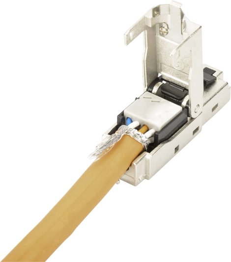 Digitus RJ45 Hálózat Csatlakozó CAT 6A, Szereletlen [1x LSA, Vágó szorító, Gyorscsatlakozó - 1x RJ45 6. kép