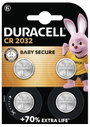 Duracell Gombelem CR 2032 3 V 4 db 220 mAh Lítium Elektro 2032 bélyegkép