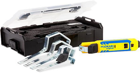 Csupaszoló kés Alkalmas Kerek vezetékek, Nedves helyiség kábel 8 - 28 mm Jokari T71000 2. kép