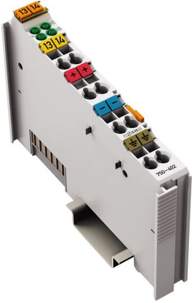 4 csatornás digitális bemeneti modul 24 VDC 3 ms, WAGO 750-402