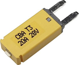 Hansor Circuit Breaker Mini, type 3. Manual Reset, 20A CBA3 Series 20A Biztosíték automata standard 