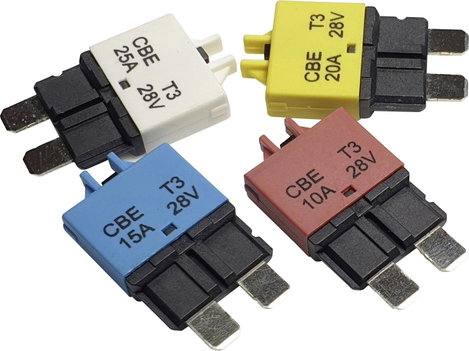 Hansor Circuit Breaker Standard, type 3, Manual Reset, 10A CBE3 Series 10A Biztosíték automata stand 2. kép