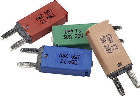 Hansor Circuit Breaker Mini, type 3. Manual Reset, 5A CBA3 Series 5A Biztosíték automata standard bi 2. kép