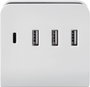 VOLTCRAFT UC-4ACX001 USB-s töltőkészülék 24 W Aljzat dugó Kimeneti áram (max.) 4.8 A Kimenetek száma 2. bélyegkép