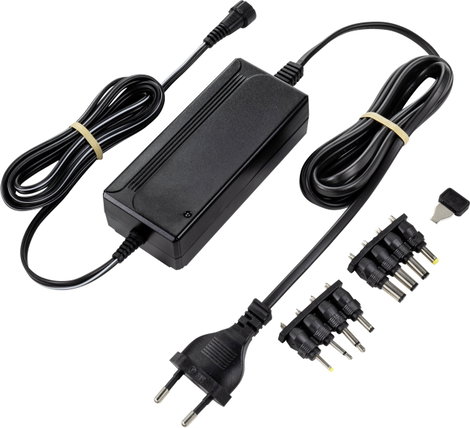 VOLTCRAFT VC-11320930 Asztali tápegység, beállítható 5 V/DC, 6 V/DC, 7.5 V/DC, 9 V/DC, 12 V/DC, 13.5 4. kép