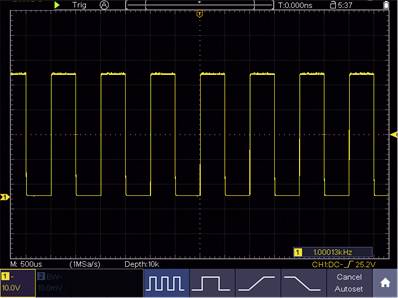 VOLTCRAFT DSO-5072H Kézi oszcilloszkóp 70 MHz 2 csatornás 1 GSa/mp 40 Mpts 8 bit Digitális memória ( 17. kép