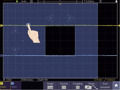 VOLTCRAFT DSO-5072H Kézi oszcilloszkóp 70 MHz 2 csatornás 1 GSa/mp 40 Mpts 8 bit Digitális memória ( 24. kép