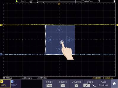 VOLTCRAFT DSO-5072H Kézi oszcilloszkóp 70 MHz 2 csatornás 1 GSa/mp 40 Mpts 8 bit Digitális memória ( 25. kép