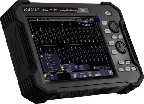 VOLTCRAFT DSO-5072H Kézi oszcilloszkóp 70 MHz 2 csatornás 1 GSa/mp 40 Mpts 8 bit Digitális memória ( 2. kép