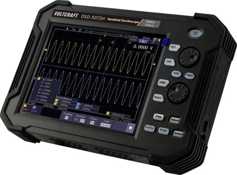 VOLTCRAFT DSO-5072H Kézi oszcilloszkóp 70 MHz 2 csatornás 1 GSa/mp 40 Mpts 8 bit Digitális memória ( 3. kép