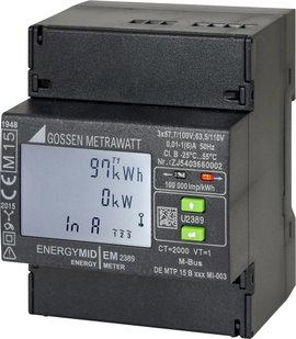 Gossen Metrawatt U2389-V021 Háromfázisú fogyasztásmérő átalakító csatlakozóval digitális MID konform