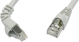 Telegärtner L00003A0119 RJ45 Hálózati kábel, patchkábel CAT 6A S/FTP 5.00 m Szürke Lángálló, Védővel
