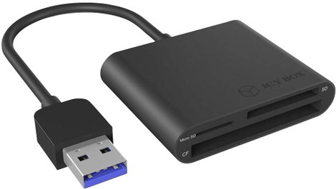 ICY BOX IB-CR301-U3 Externer Multi Card Reader (CF, SD, Micro SD) mit USB 3.0 Hostanschl KÜlső memór 3. kép