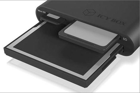 ICY BOX IB-CR301-U3 Externer Multi Card Reader (CF, SD, Micro SD) mit USB 3.0 Hostanschl KÜlső memór 7. kép