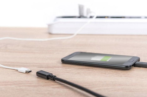 Digitus USB kábel USB 2.0 USB-C® dugó, USB-C® alj 2.00 m Fekete Hajlékony, Fólia árnyékolás, Fonat á 4. kép