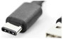 Digitus USB kábel USB 2.0 USB-A dugó, USB-C® dugó 1.00 m Fekete Hajlékony, Fólia árnyékolás, Fonat á 2. bélyegkép