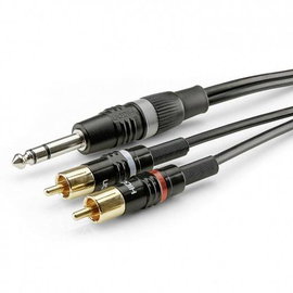 Sommer Cable HBP-6SC2-0150 Jack / RCA Audio Csatlakozókábel [2x RCA dugó - 1x Jack dugó, 6,3 mm-es (