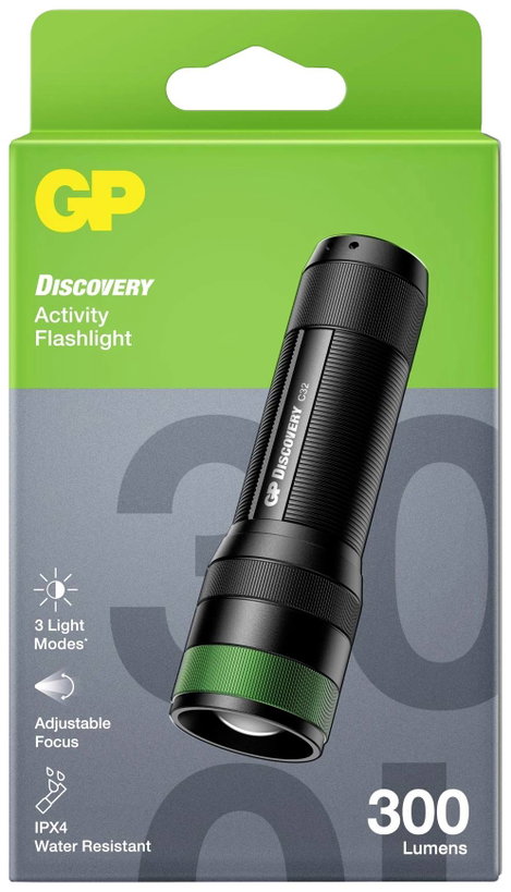 GP Discovery GPDISFLC32BK874 LED Kézilámpa Elemekről üzemeltetett 300 lm 15 óra 120.5 g 3. kép