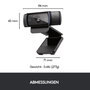 Full HD webkamera 1920 x 1080 pixel, csíptetős tartó, Logitech HD Pro Webcam C920 9. bélyegkép