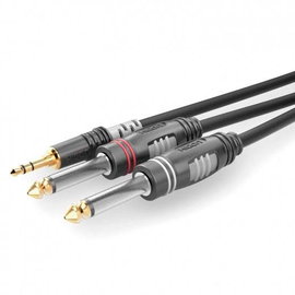 Sommer Cable HBA-3S62-0150 Jack Audio Csatlakozókábel [1x Jack dugó, 3,5 mm-es - 2x Jack dugó, 6,3 m