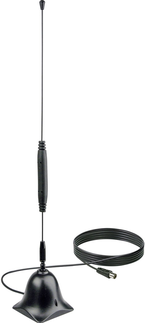 Schwaiger ANT04DTA 031 Aktív DVB-T/T2 rúdantenna Beltér Erősítés: 22 dB Fekete 2. kép