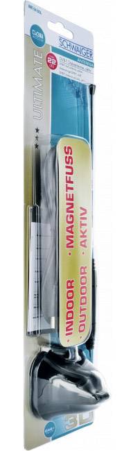 Schwaiger ANT04DTA 031 Aktív DVB-T/T2 rúdantenna Beltér Erősítés: 22 dB Fekete 3. kép