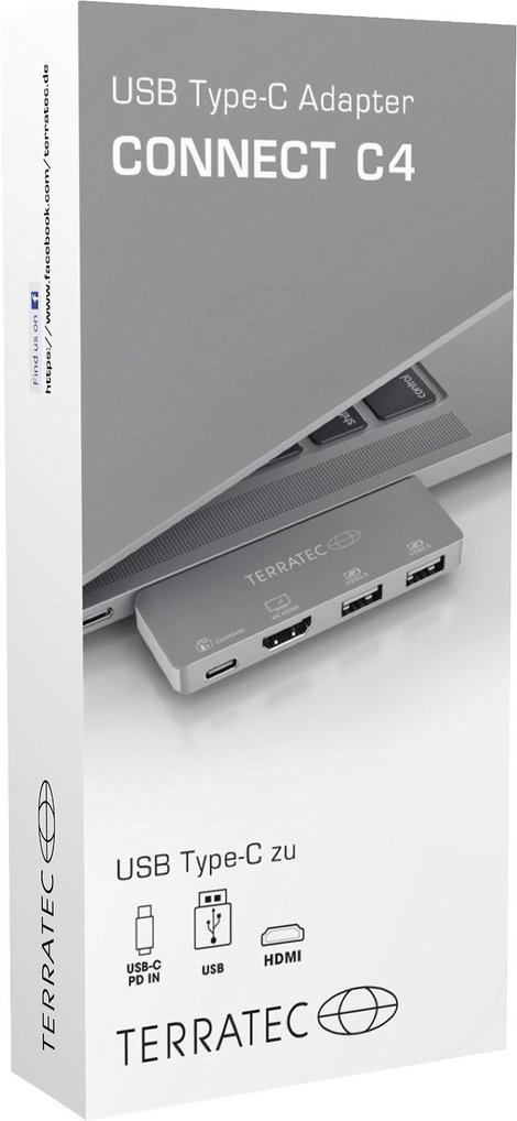 Terratec USB-C® dokkoló állomás CONNECT C4 3. kép