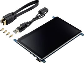 Érintőkijelző Raspberry Pi és Banana Pi-hez, 17,8 cm (7) 800 x 480px, TRU COMPONENTS