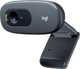 Logitech C270 HD webkamera 1280 x 720 Pixel Talp, Csíptetős tartó