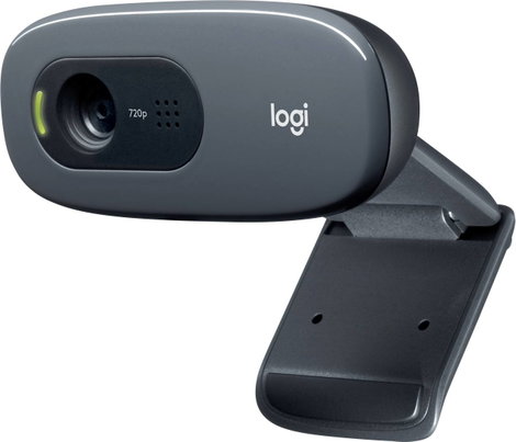 Logitech C270 HD webkamera 1280 x 720 Pixel Talp, Csíptetős tartó