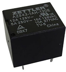 Zettler Electronics Zettler electronics Nyák relé 12 V/DC 15 A 1 váltó 1 db