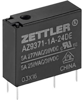 Zettler Electronics Zettler electronics Nyák relé 5 V/DC 5 A 1 záró 1 db
