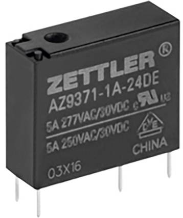 Zettler Electronics Zettler electronics Nyák relé 5 V/DC 5 A 1 záró 1 db