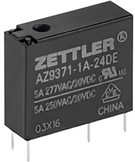 Zettler Electronics Zettler electronics Nyák relé 24 V/DC 5 A 1 záró 1 db