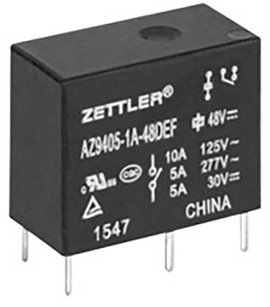 Zettler Electronics Zettler electronics Nyák relé 5 V/DC 10 A 1 záró 1 db