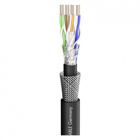 Sommer Cable 580-0201 Hálózati kábel CAT 6 S/UTP Fekete méteráru