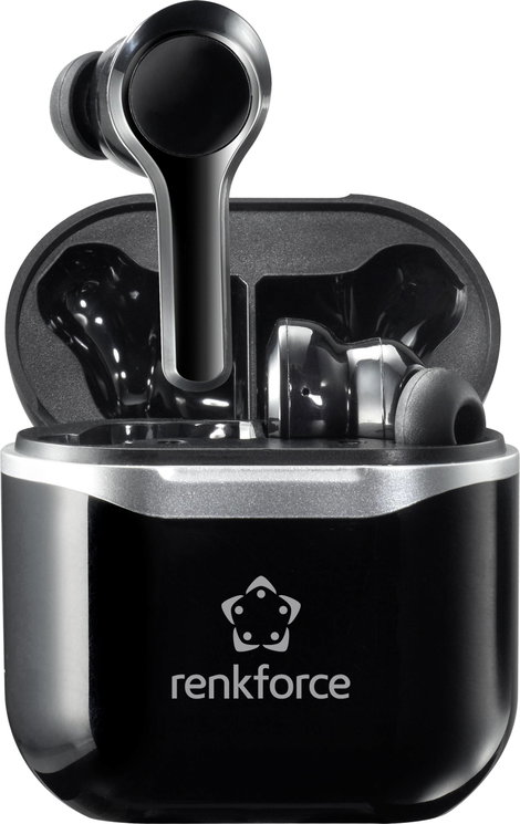 Renkforce RF-NCE-500 In Ear fejhallgató Bluetooth® Fekete Noise Cancelling Headset, Hangerő szabályo 4. kép