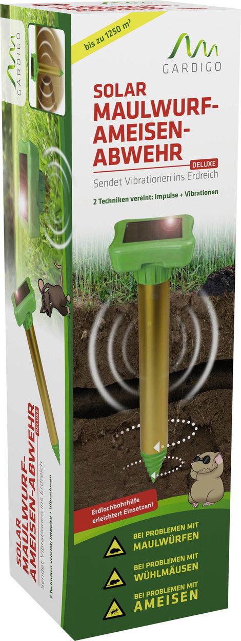 Gardigo gardigo Vakondriasztó Funkcióelv Rezgő Hatótáv 1250 m² 1 db 8. kép