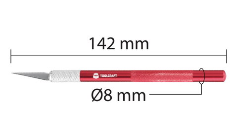 Szike készlet 142 mm, Toolcraft TO-6717201 4. kép