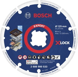 X-LOCK gyémánt vágótárcsa Ø 125 x 22,23 mm, Bosch Accessories 2608900533